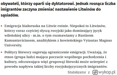 Stabilizator - UU Litwini boją się Białorusiinizacji Litwy

https://www.wnp.pl/rynki-...