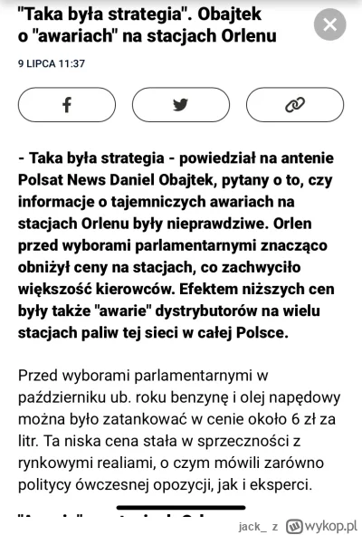 jack_ - @DzikiWonsz221 PIS zrobił brak paliwa ale winna opozycja xD Fikołek wyśmienit...