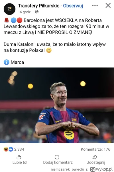 niemczarek_owiecki - #mecz #lewandowski 
W Klauncelonie stabilnie