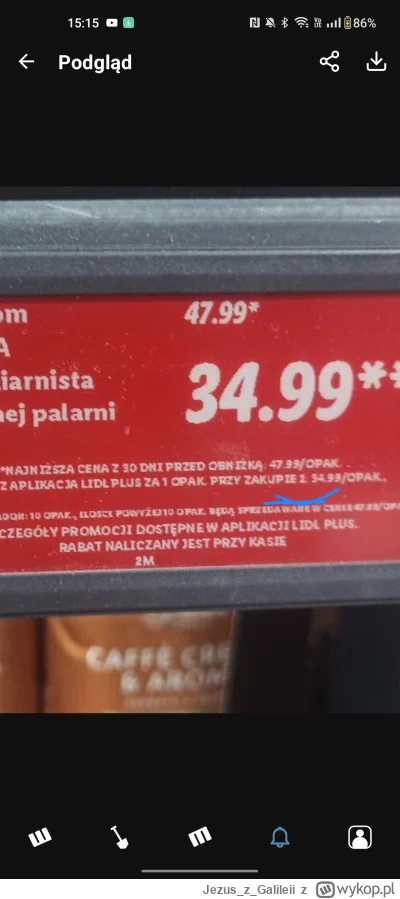 JezuszGalileii - @stanley88 ale to cena za opakowanie z apka przy zakupie 2 sztuk, ta...