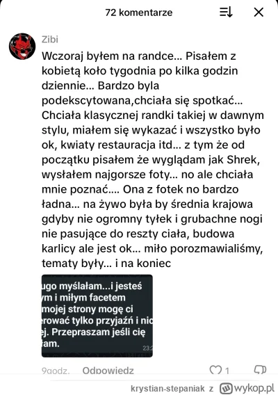 krystian-stepaniak - Historia zakończona zgodnie z blackpillem xD
#p0lka #blackpill #...