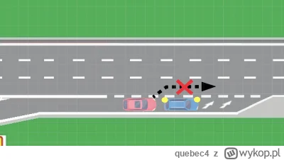 quebec4 - Wszystkim amebom za kierownicą przypomina, że nie można wyprzedzać pojazdu ...