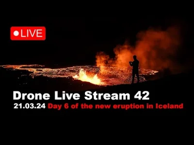 Zorrokorwa - Live z drona wulkanu w  #islandia ładnie się gotuje tam