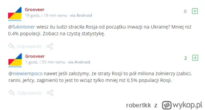 robertkk - Jak wiadomo, rosja ma ok. 140 mln ludzi, ukraina 40, czyli 3,5 raza mniej....