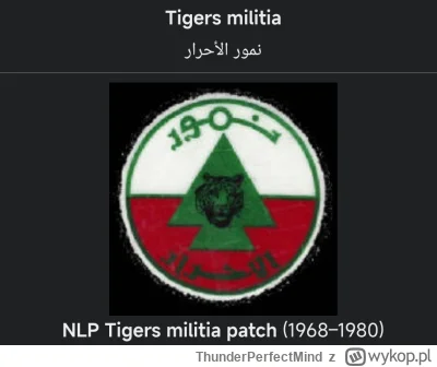 ThunderPerfectMind - @wfyokyga: To nie Falangiści tylko Tygrysy, które zostały przez ...