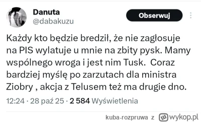 kuba-rozpruwa - Ależ pięknie wyją
Dobrze Panie PiS 
Dobrze Panie Telus
Warto było 
Ty...