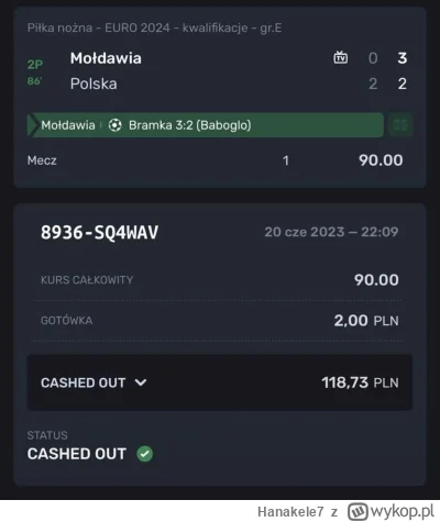 Hanakele7 - XD

#bukmacherka #mecz