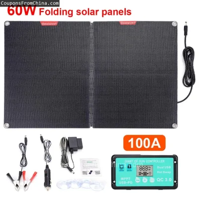 n____S - ❗ ETFF 12V 60W Folding Solar Panel 100A
〽️ Cena: 51.99 USD (dotąd najniższa ...