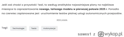 sawes1 - Artykuł pisany pod tezę, że to działalność Muska jest przyczyną. A powód jes...