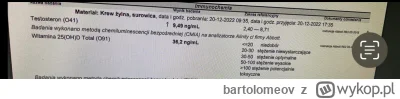 bartolomeov - Jest Ok jak na 24 lata? Badania robiłem od razu po obudzeniu naczczo. D...