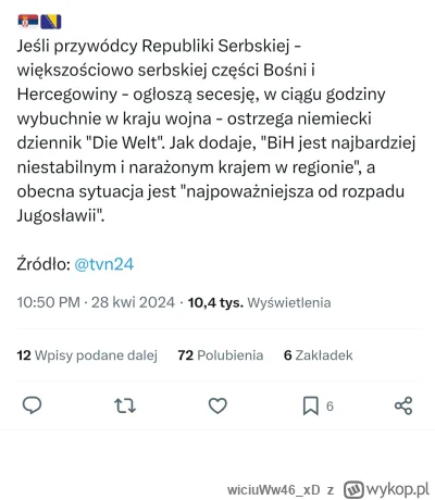 wiciuWw46xD - #wojna #serbia 
Jak tam wykopki?  eksperci od Bałkanów już sie szykują?...