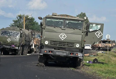 smutny_przerebel - Na tej focie z rozbitego dziś konwoju pięknie widać efekty opadu w...