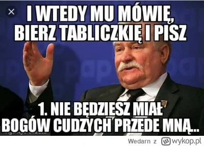 Wedarn - Pamietam jak Wałęsa chwalił się że Trump to właśnie za jego namową wystartow...