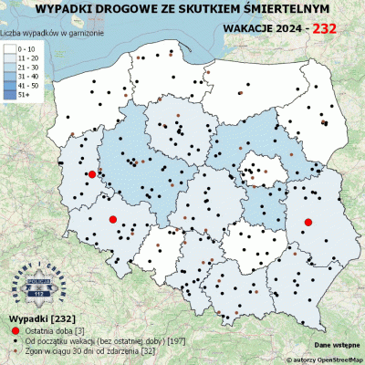 Salido - Minął 43. (z 73) dzień wakacji. 

W ciągu ostatniej doby miały miejsce 3 wyp...