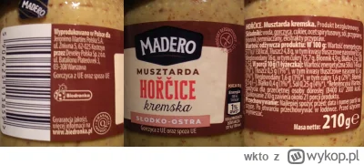 wkto - #listaproduktow
#musztarda hořčice kremska słodko-ostra Madero #biedronka
aktu...