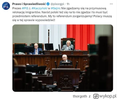 thorgoth - No i Kaczyński pozamiatał tym pomysłem z referendum, szczególnie jeśli pyt...