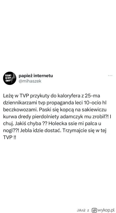 JAn2 - Hehehe ( ͡° ͜ʖ ͡°)

#neuropa #4konserwy #bekazpisu #tvpis