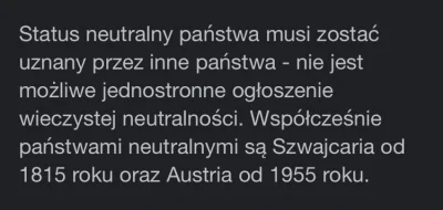 takasobiejedna - Co za tępak to pisał. Austria to państwo neutralne jak Szwajcaria, t...