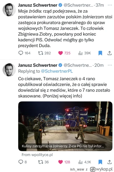 ish_waw - Ziobro załatwił aresztowanie polskich żołnierzy broniących granicy, a Duda ...