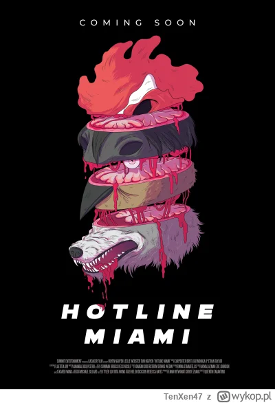 TenXen47 - Fanowska wizja intra do Hotline miami oraz plakat od  tych samych twórców....