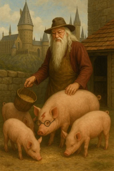 ByleNaPlusie - Dumbledore eleganckiego wieprza wyhodował.

#harrypotter