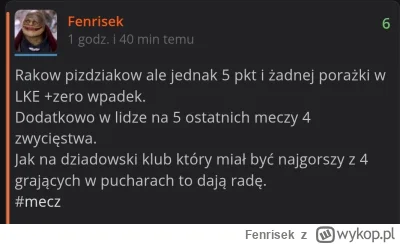 Fenrisek - Coś kurde miałem przeczucie:

#mecz