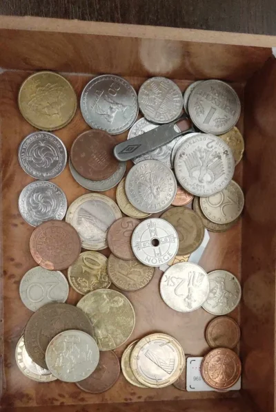 rales - Fanty jakie wypluła maszyna: trochę eurocentówek, monety słowackie, czeskie, ...