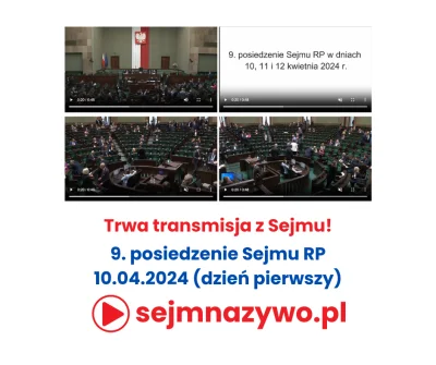 sejmnazywo-pl - 🔴 Trwa transmisja z Sejmu RP na żywo 🔴

📅 9. posiedzenie Sejmu RP ...