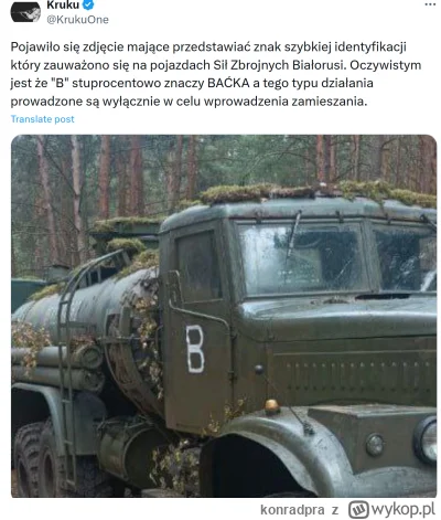 konradpra - #ukraina #wojna #rosja

Chyba ktoś tu lekko troluje. XD 
Ciekaw jestem il...