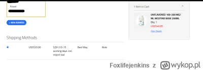 Foxlifejenkins - @programista_wykopek: Kup samą bazę u nich 250ml 200mg, Glikol i gli...