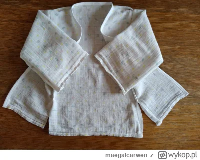 maegalcarwen - Szybkie kimono-narzutka dla bombelka na lato. Uszyte ze starej pieluch...