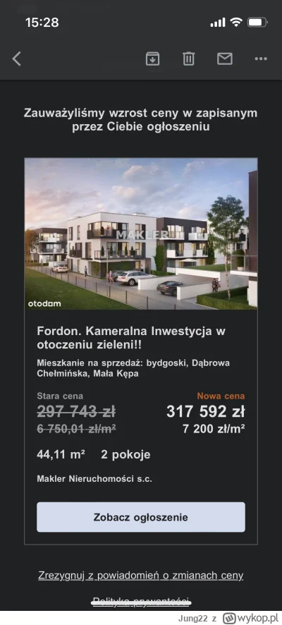 Jung22 - Za 297 nie poszło, to trzeba podnieść cenę o 20k xD
#nieruchomosci