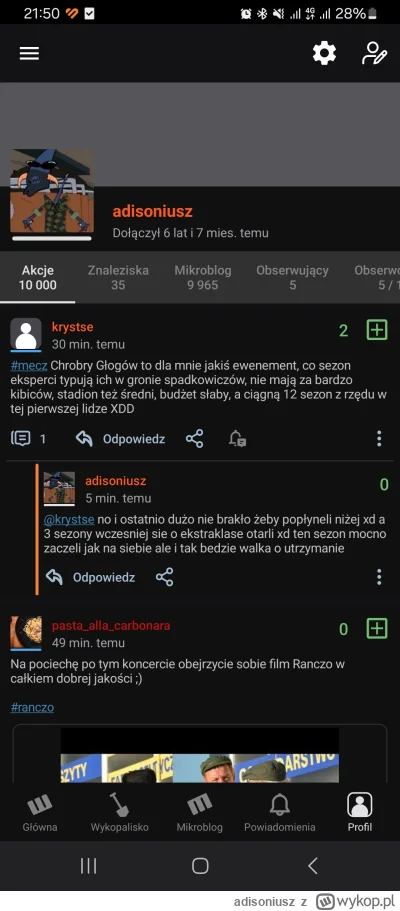 adisoniusz - 10000 akcji w 7 lat - kiedy ten czas zleciał