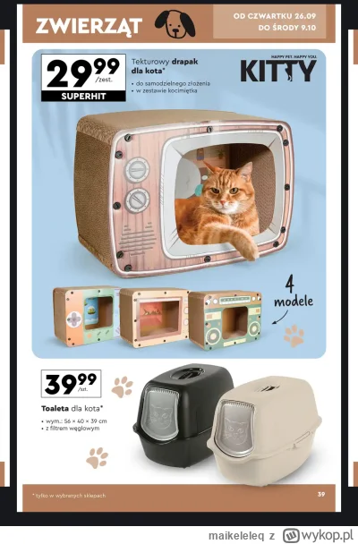 maikeleleq - Ej kociarze, od dzisiaj w biedrze drapak dla kociambrów za 30ziko, zrobi...