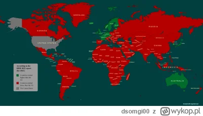 dsomgi00 - Kraje w których żyje się lepiej/gorzej niż w USA wg. wskaźnika HDI.
#cieka...