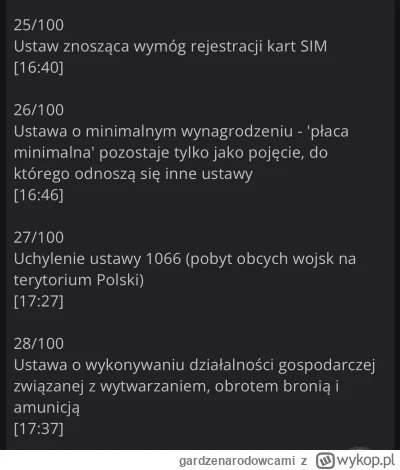 gardzenarodowcami - @L3stko:  wpis o 100 ustawach mentzena z wykopu pare lat temu ( i...