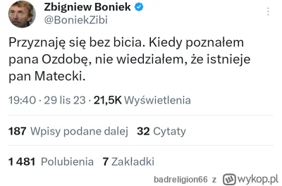 badreligion66 - #sejm #polityka #bekazpisu 

Zibi Boniek wciąż forma Top