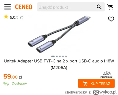chokysrocky - Czy istnieje taki rozdzielacz USB C lub coś w ten deseń tylko żeby było...