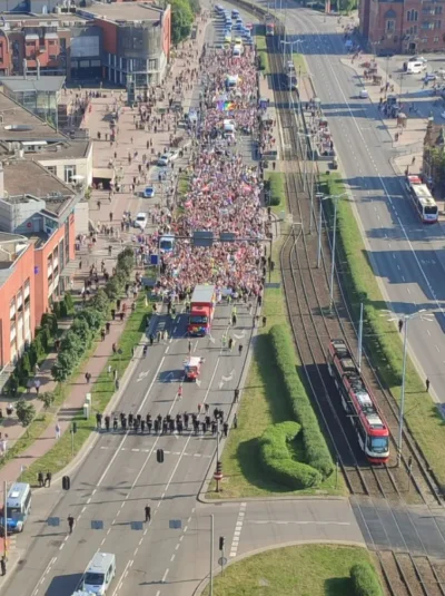 InstrybutorzOrlenu - W Gdańsku na Marszu Równości obserwatorzy doliczyli się już 100 ...