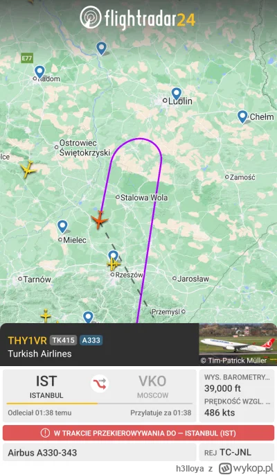 h3lloya - Matko bosko, a co to się stanęło... ( ͡º ͜ʖ͡º)

#lotnictwo #flightradar24