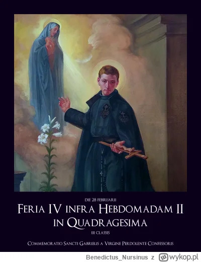 BenedictusNursinus - #kalendarzliturgiczny #wiara #kosciol #katolicyzm

środa, 28 lut...