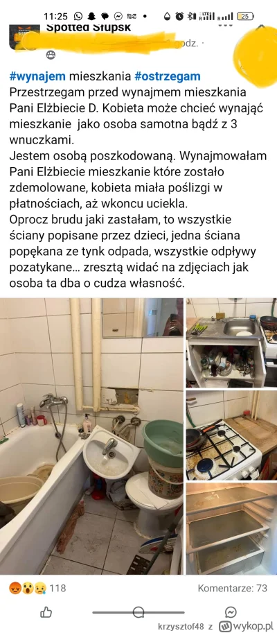 krzysztof48 - Kolejna sytuacja gdzie poszkodowana zostaje właścicielka mieszkania. Ca...