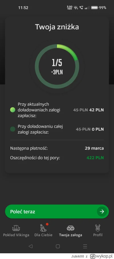 Julek00 - @Aranos subs najwyższą subskrypcje, 45 zł, ale mam już za darmo.