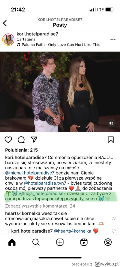 oracleball - @faantasy @agawot @faantasy @paranoia800 Widziałam, ze usuwa komentarze ...