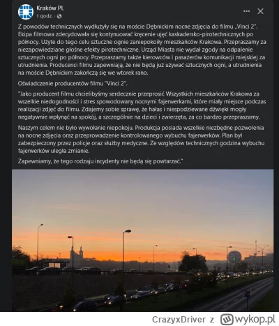 CrazyxDriver - Mam nadzieje że film będzie tego wart. 
#krakow