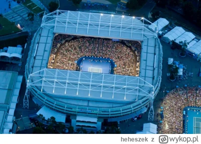 heheszek - Stary dach nad Rod Laver Arena, który ponad 30 lat temu był bardzo innowac...