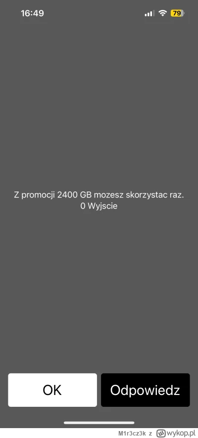 M1r3cz3k - witam @play_polska dlaczego majac wykupiony pakiet XL 45zl/mies za 60gb in...
