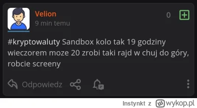 Instynkt - @Velion: zrobiłem