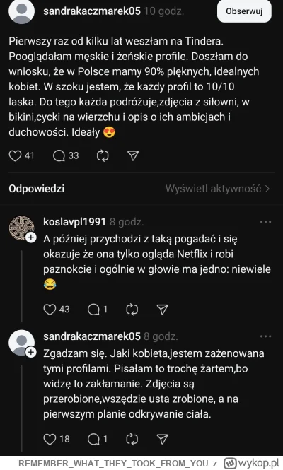 REMEMBERWHATTHEYTOOKFROMYOU - @WiecznySingielprzed30 ¯\(ツ)_/¯