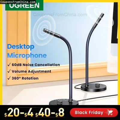 n____S - ❗ UGREEN USB Microphone
〽️ Cena: 23.40 USD (dotąd najniższa w historii: 23.6...